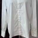 Treasure & Bond  Blouse Women's S White Solid Long Sleeve Collar Buttons New Photo 2