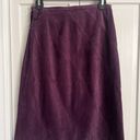 Purple Skirt Faux Suede Size M Photo 3