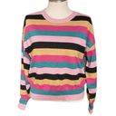 Nine West  Metallic Striped Crewneck Sweater Size XL Photo 7