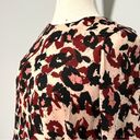 Parker  Pink Black Red Longsleeve Safari Leopard Print Drop Waist Dress Size S Photo 2