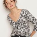 Anthropologie Maeve Taylor Zebra Striped Pullover size small Photo 0