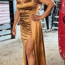 SheIn Gold Maxi Dress  Photo 0