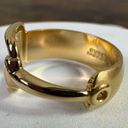 Gucci  Horsebit Gold Tone Scarf Ring Photo 1