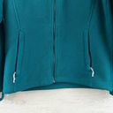 The North Face  Teal Long Sleeve Fleece Pullover Jacket Size M Photo 3