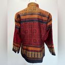 Coldwater Creek  NEW Navajo Stripe Embroidered Jacket Open Front Long Sleeves 10P Photo 5