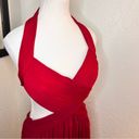 BCBG MAXAZRIA Red Shea Dress Cutout Open Back Mini‎ Size M Photo 2