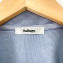 Madhappy  RARE Blue Terrycloth Cropped Sweatshirt size Small Slate Blue Photo 3