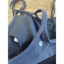 Lululemon  Athletica No Limits Top Black Sports bra Size 6 Racerback Workout Tank Photo 5