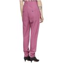 Isabel Marant  ETOILE High Rise Belted Tapered Pink Pants Sz 8 Photo 4