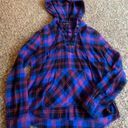 Derek Heart Lace Up Flannel Photo 1