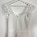 Elliatt  Yuna Mix Media Lace Detail Bandage Midi Dress in Ivory Size Small Photo 5
