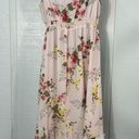 Isabel Maternity  Pink Floral Maxi Dress Size Medium EUC Photo 5