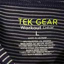 Tek Gear  Workout Gear Purple Multi- Color Stripe  Long Sleeve  Size Large Photo 2