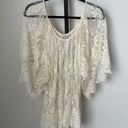 l*space l* Cream Lace Sheer Swim Suit Cover Up Size XS/Small Photo 1