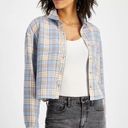 Self Esteem  Juniors Plaid Cropped Top Size Large NWT Photo 0