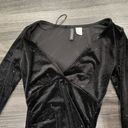 Divided Black Sparkly Bodycon Dress Photo 1