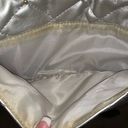 Bueno  Silver Quilted Crossbody Purse FLAW DONATING SOON Photo 5