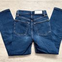 RE/DONE | Comfort Ultra High Rise Ankle Stove Pipe Jeans in Rigid Like Blue Photo 2