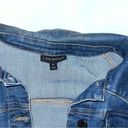 Lane Bryant  Denim Jean Jacket Color block Patchwork pattern size 20 Petite crop Photo 4