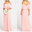 Show Me Your Mumu NWT  Caitlin Ruffle Maxi Dress in Rosebud Chiffon Photo 5