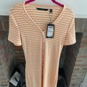 VERO MODA NWT  Women's Aria Stripe Short Sleeve Rib Dress XS Nordstrom Photo 2