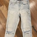 Aeropostale Womens High Waisted Distressed Jegging Size 00 Blue Stretch Photo 1