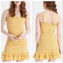 American Eagle  Golden Yellow Smocked Dress size Medium Photo 2