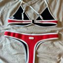 Hoaka Swimwear Hoaka Swim Red Swimsuit Set Photo 3