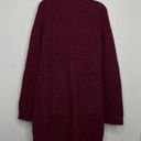 Elizabeth and James  Burgundy Dark Cherry Alpaca Wool Cowl Sweater Dress Photo 7