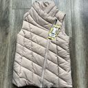 Nicole Miller  Original Vest Quilted Lightweight Size Small Cream Beige NWT Photo 8