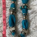 New boho scarf necklace Blue Photo 6