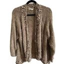 easel  Women's Small/Medium Long Sleeve Brown Knitted Cardigan Photo 0