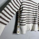 Tuckernuck  NEW Sweater Bonnie Striped Tan Ivory Pullover Sweater Size S Photo 3