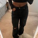 SheIn Black Distressed Jeans Photo 2