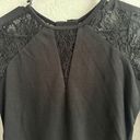 GUESS Black Lace Dress Long Sleeve Lace Up Back Size Small Business Office Photo 3