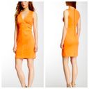 Andrew Marc  neon orange banded sleeveless mini dress 4 Photo 1