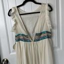 Tularosa  embellished beaded stella off white sleeveless maxi dress wedding guest Photo 4