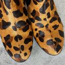 Schutz  Leopard Print Fur Booties Size 5 Photo 9