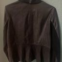 Bernardo  Genuine Leather Jacket Women’s Size L Black Mobwife Aesthetic Photo 5