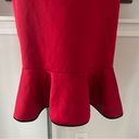 Krass&co NY &  Stretch Red Bell-Sleeve Dress w/Black Trim, Size M Photo 6