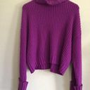 Nine West  Purple Turtleneck Sweater Size M Photo 0