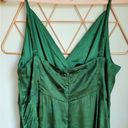 Lulus , New, Forever Exquisite Emerald Green Satin Surplice Maxi Dress, XL Photo 9