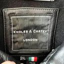 Knoles & Carter London Vintage Bomber Jacket Black Italian Lambskin Leather M/L Size L Photo 10