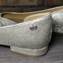 Juicy Couture Womens  Rhinestone Ballet Flats Size 7.5 Silver Slip On Shoe Photo 5