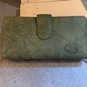 Burton New Vintage  Cowhide Leather Green leather wallet Photo 1