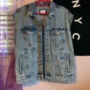 Bershka oversized denim vest Photo 0