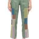 Pistola NWT  Denim Tammy High Rise Trouser In Colonel Rainbow Embroidered Photo 1
