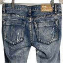 One Teaspoon  Trashed Free Birds Jeans Blue Acid Wash Highly Destroyed Photo 3