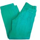 Edikted Green High Rise Waist Wide Leg Jeans Denim M 28 Photo 2