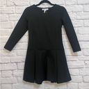 BCBGeneration  Black Fit And Flare Drop Waist Long Sleeve Dress Size S Photo 2